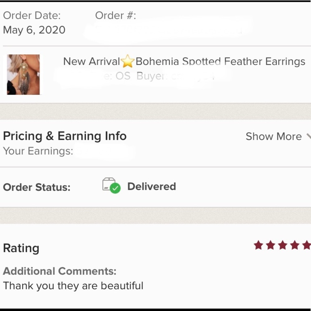 Restocked 🔥Bohemia Spotted Feather Earrings - Picture 3 of 3